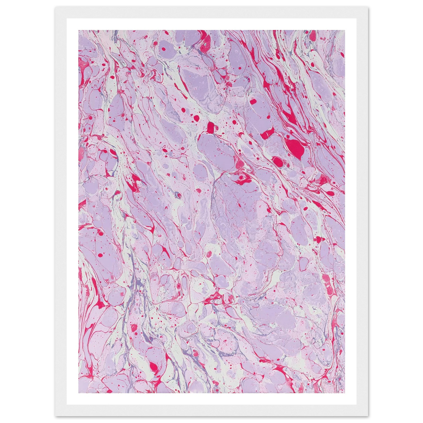 Marble Fever - Framed Poster - 30x40 cm / 12x16″ - Black frame