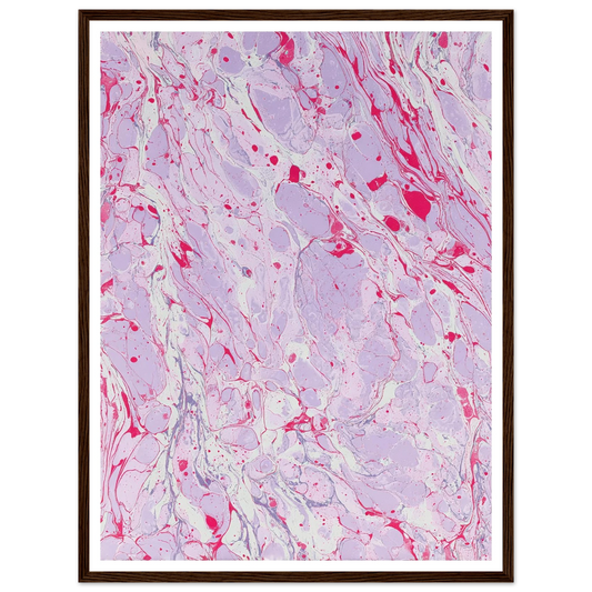 Marble Fever - Framed Poster - 30x40 cm / 12x16″ - Black frame
