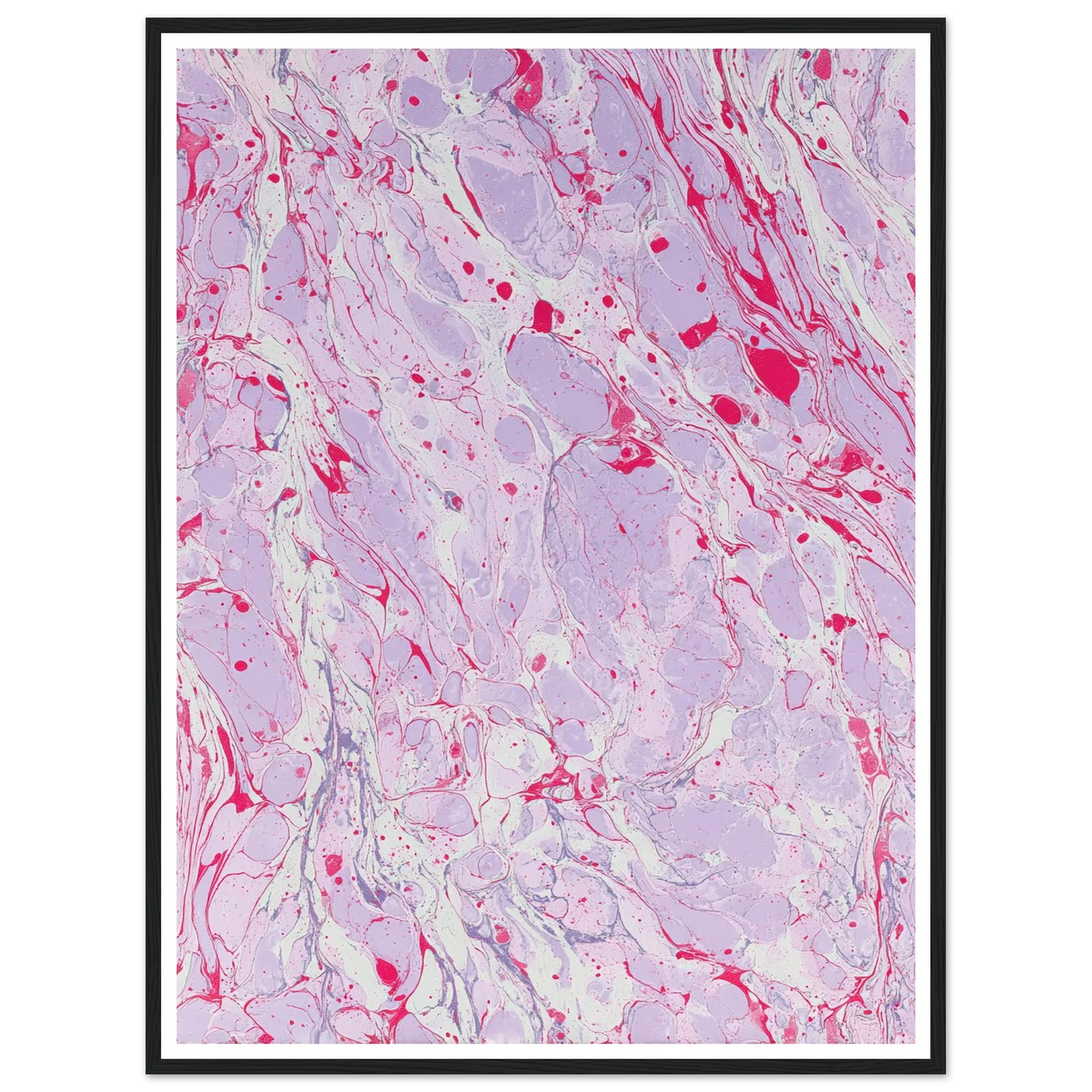 Marble Fever - Framed Poster - 30x40 cm / 12x16″ - Black frame