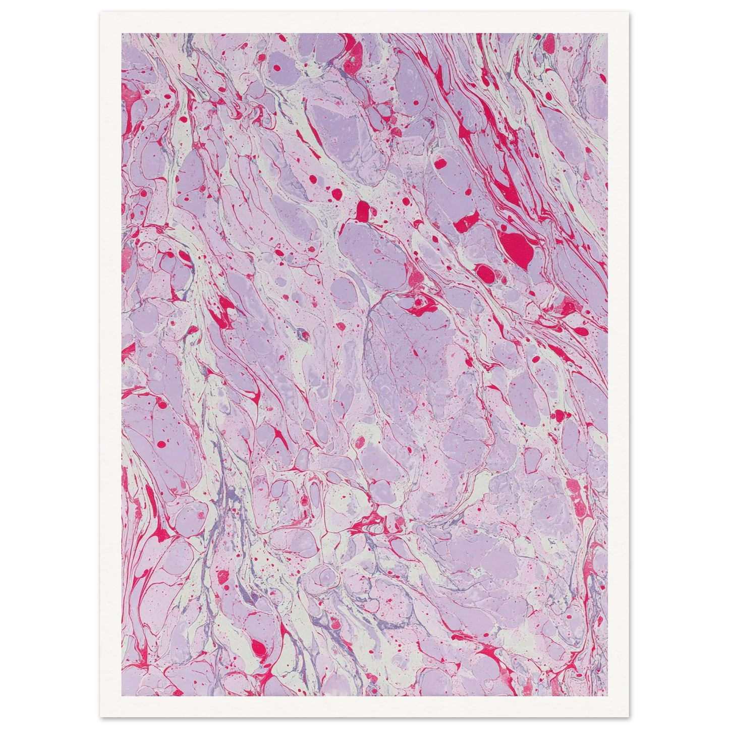 Marble Fever - Framed Poster - 30x40 cm / 12x16″ - Black frame