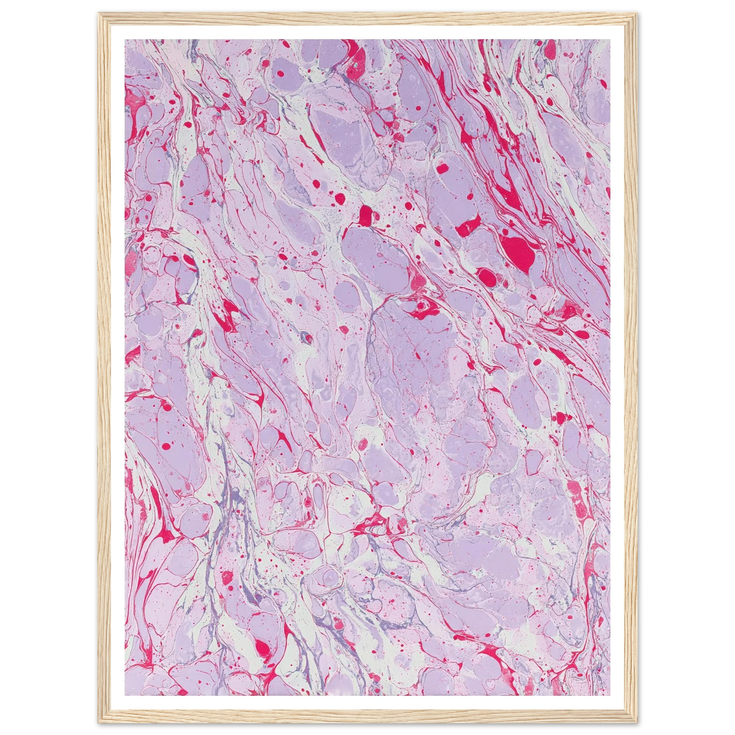 Marble Fever - Framed Poster - 30x40 cm / 12x16″ - Black frame