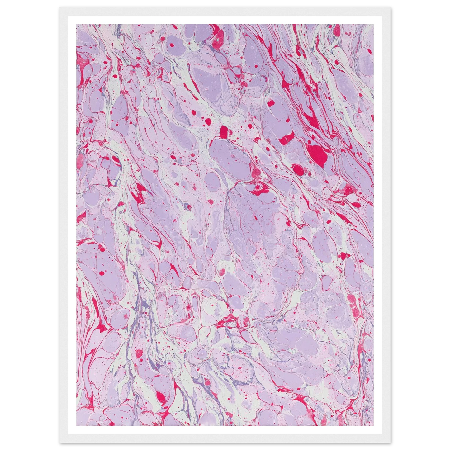 Marble Fever - Framed Poster - 30x40 cm / 12x16″ - Black frame