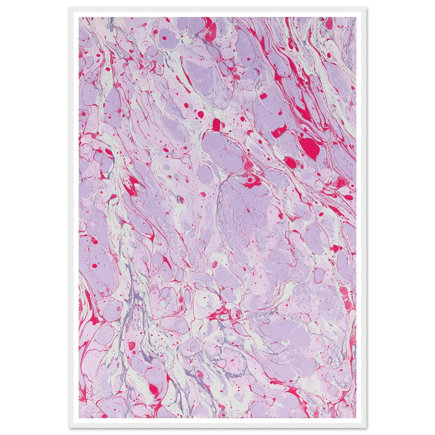 Marble Fever - Framed Poster - 30x40 cm / 12x16″ - Black frame