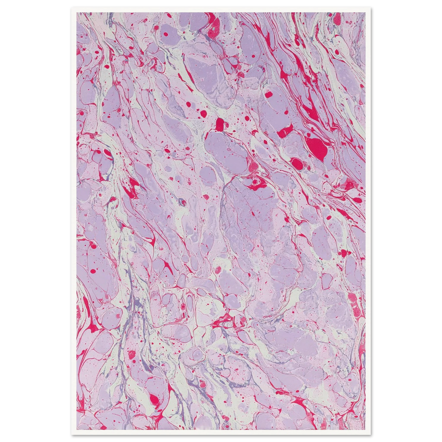 Marble Fever - Framed Poster - 30x40 cm / 12x16″ - Black frame