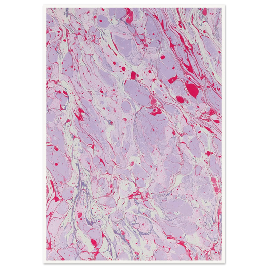 Marble Fever - Framed Poster - 30x40 cm / 12x16″ - Black frame