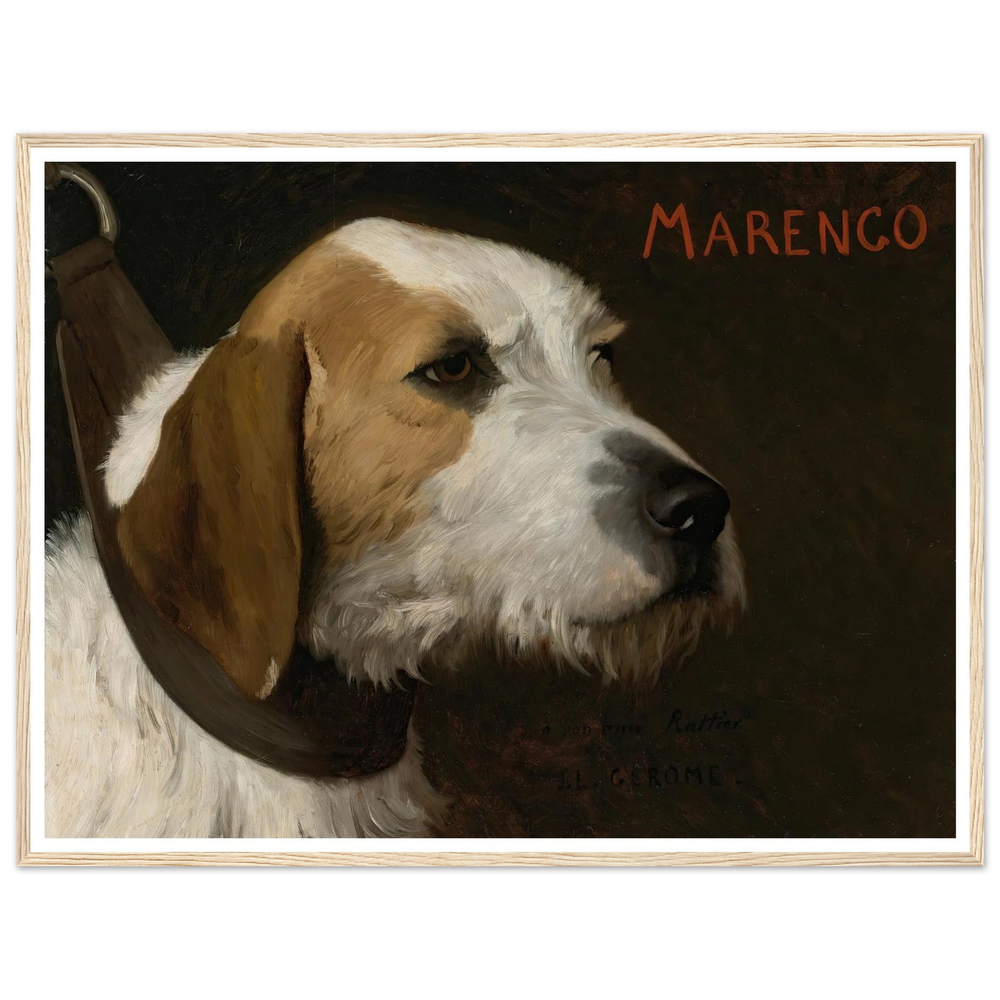 Marengo Art Print | Jean Leon Gerome - Framed Poster - 30x40 cm / 12x16″ - Black frame