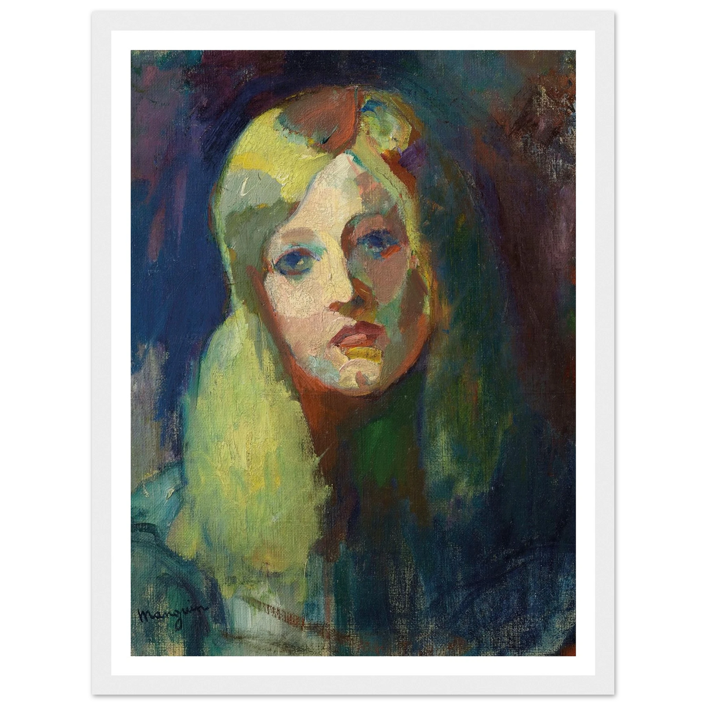 Marie (1899) Art Print | Henri Manguin - Framed Poster - 30x40 cm / 12x16″ - Black frame