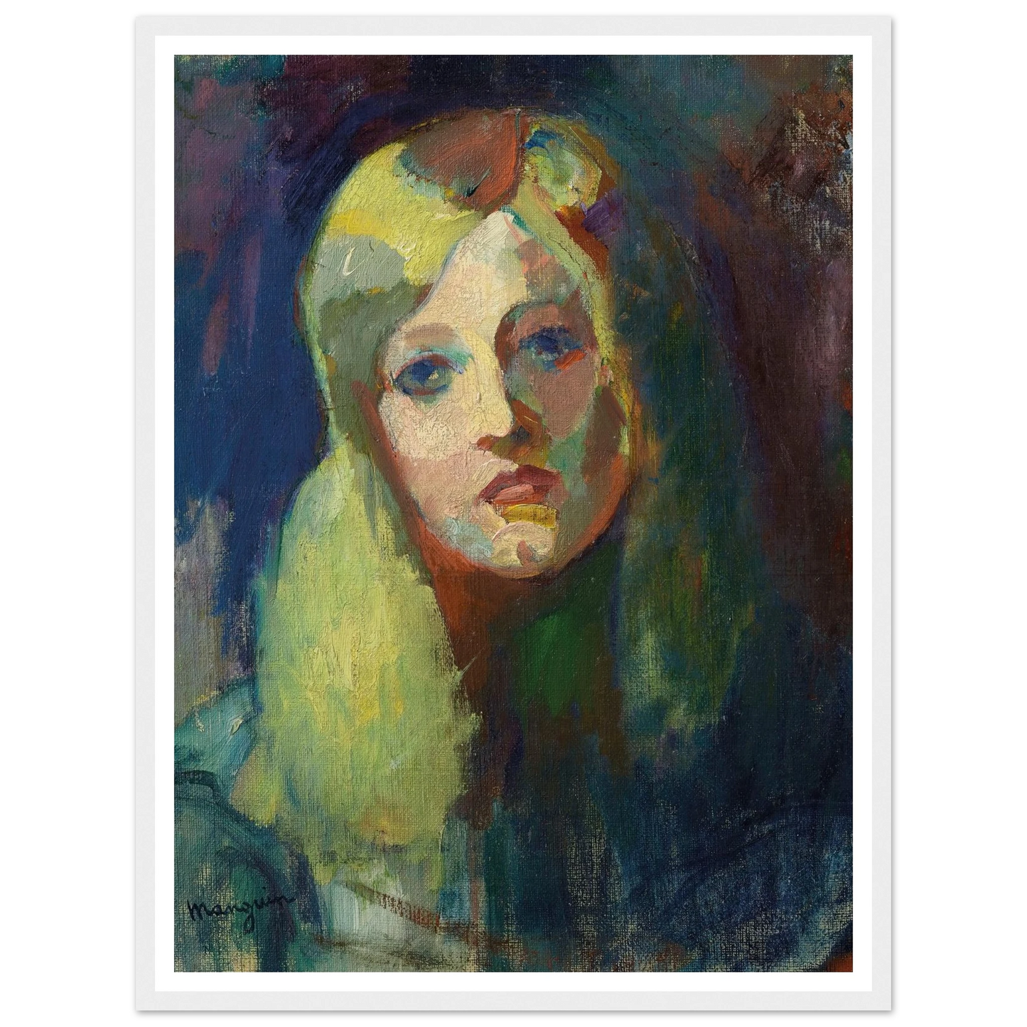 Marie (1899) Art Print | Henri Manguin - Framed Poster - 30x40 cm / 12x16″ - Black frame