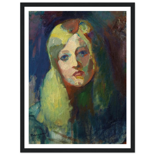 Marie (1899) Art Print | Henri Manguin - Framed Poster - 30x40 cm / 12x16″ - Black frame