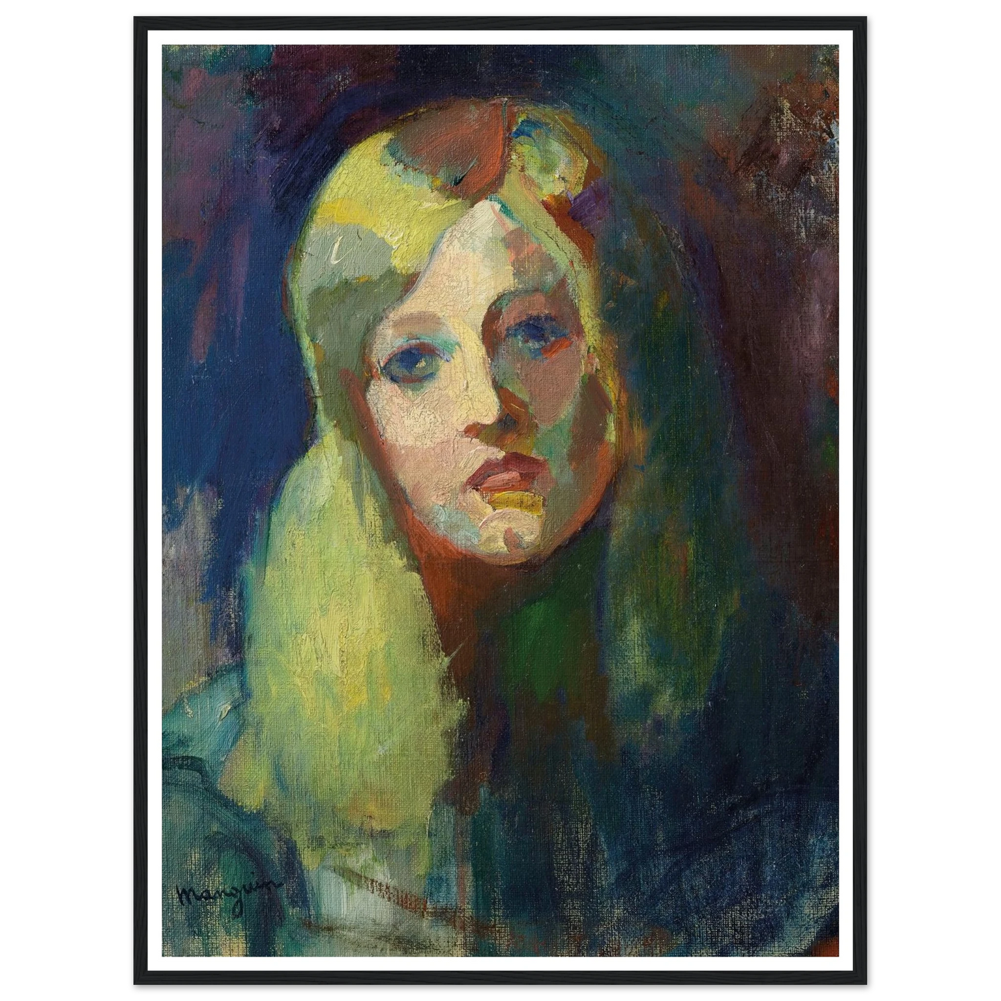 Marie (1899) Art Print | Henri Manguin - Framed Poster - 30x40 cm / 12x16″ - Black frame