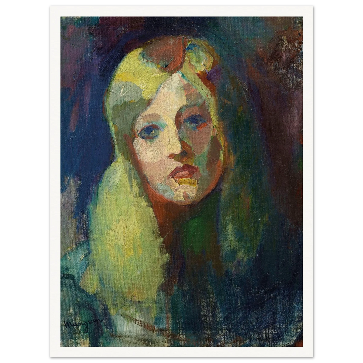 Marie (1899) Art Print | Henri Manguin - Framed Poster - 30x40 cm / 12x16″ - Black frame