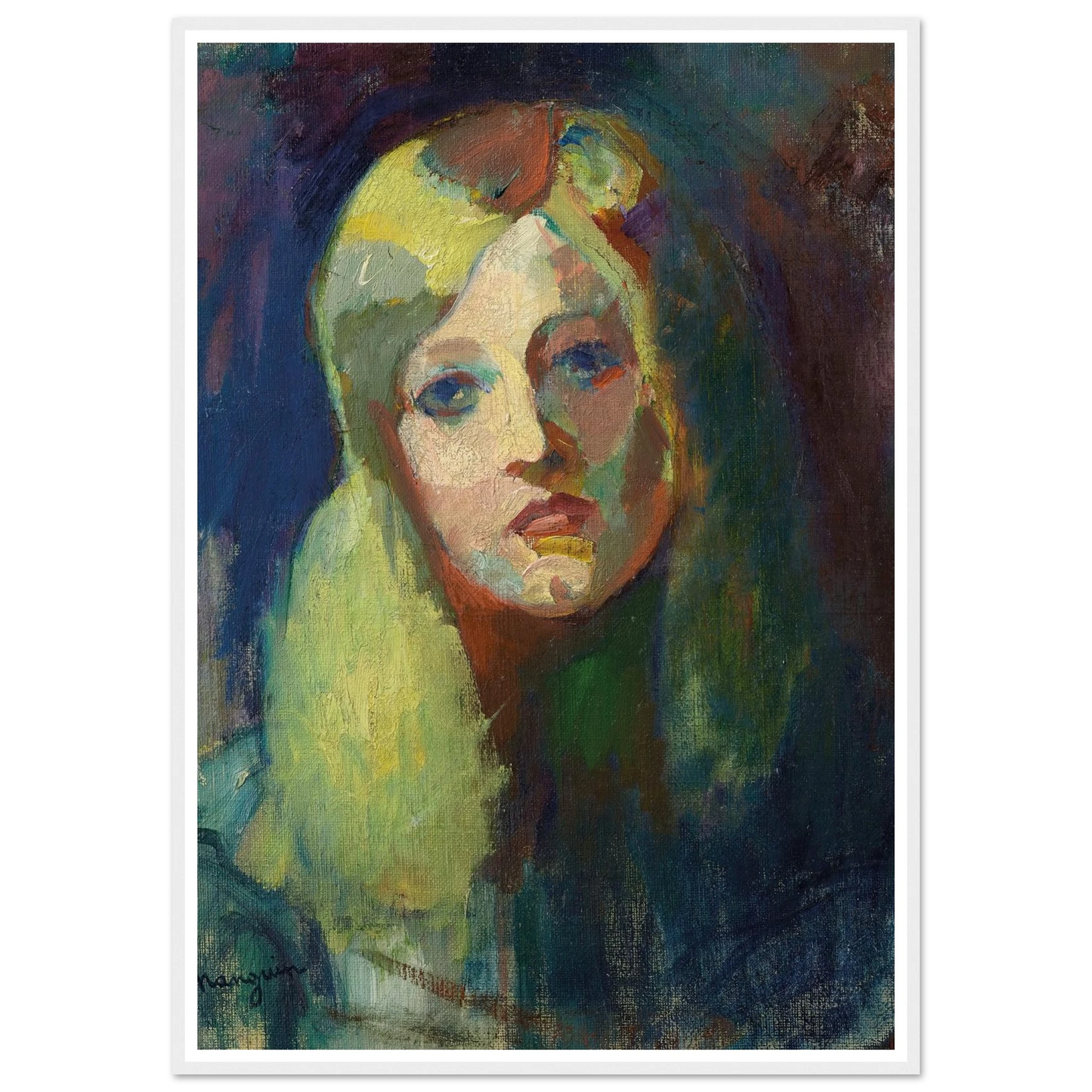 Marie (1899) Art Print | Henri Manguin - Framed Poster - 30x40 cm / 12x16″ - Black frame