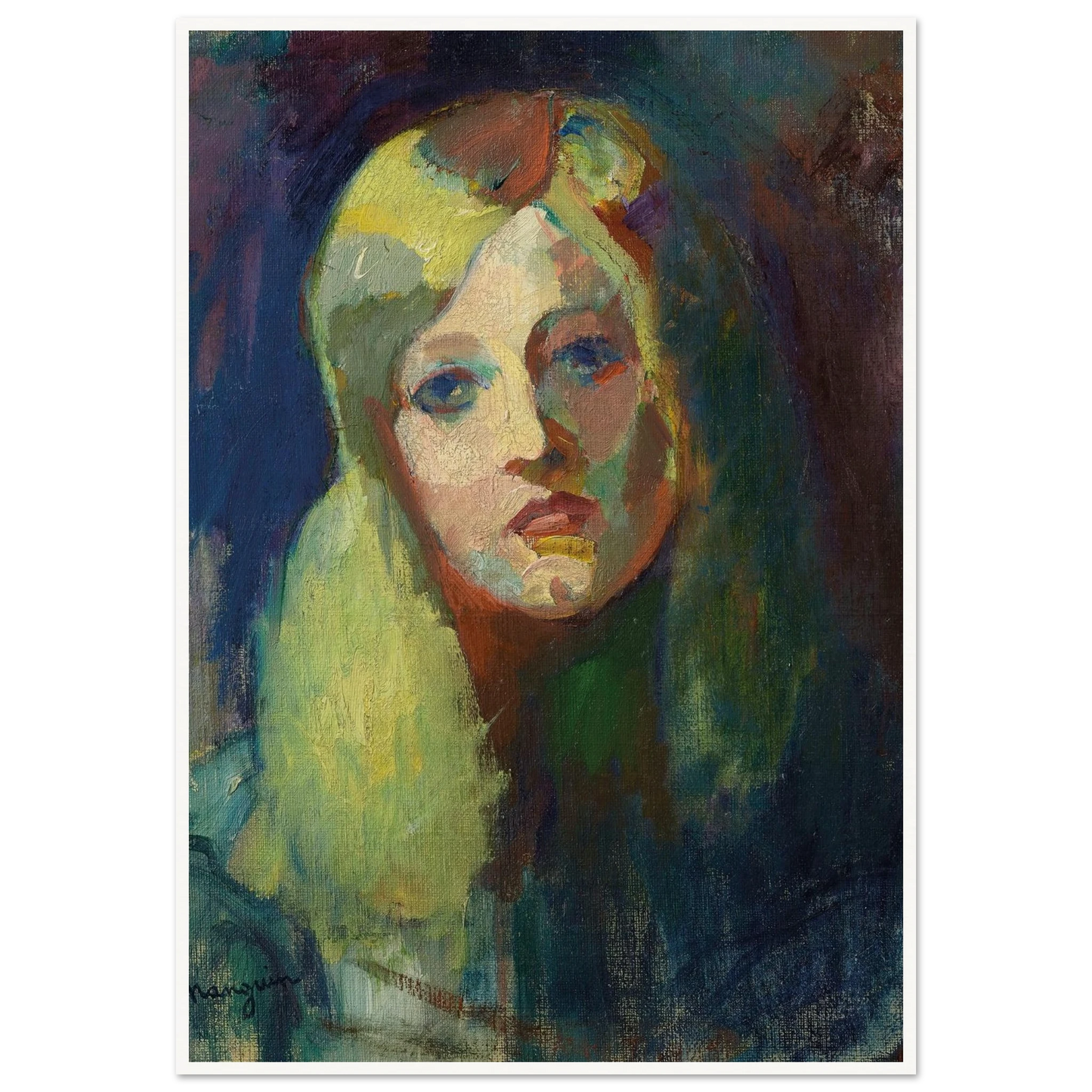 Marie (1899) Art Print | Henri Manguin - Framed Poster - 30x40 cm / 12x16″ - Black frame