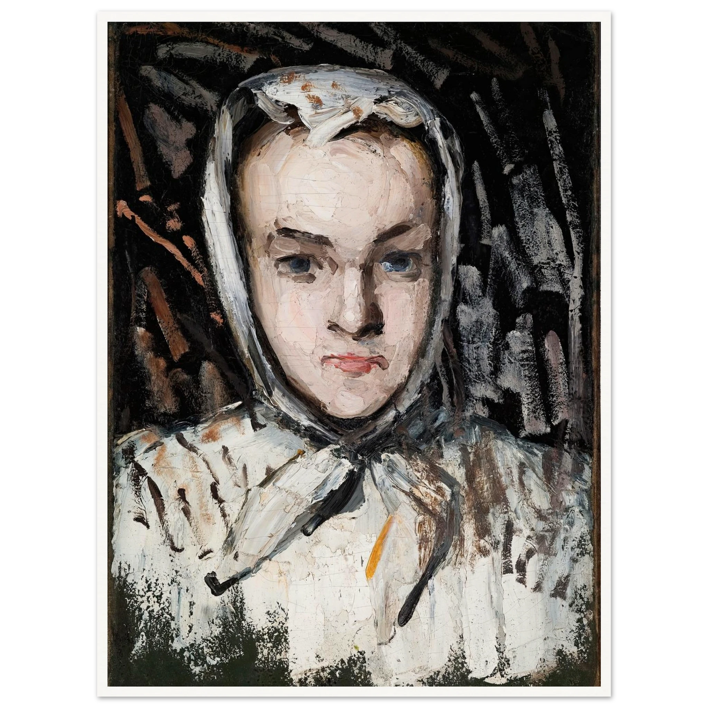 Marie Cézanne, the Artist’s Sister (1866–67) Art Print | Paul Cezanne - Framed Poster - 30x40 cm / 12x16″ - Black frame