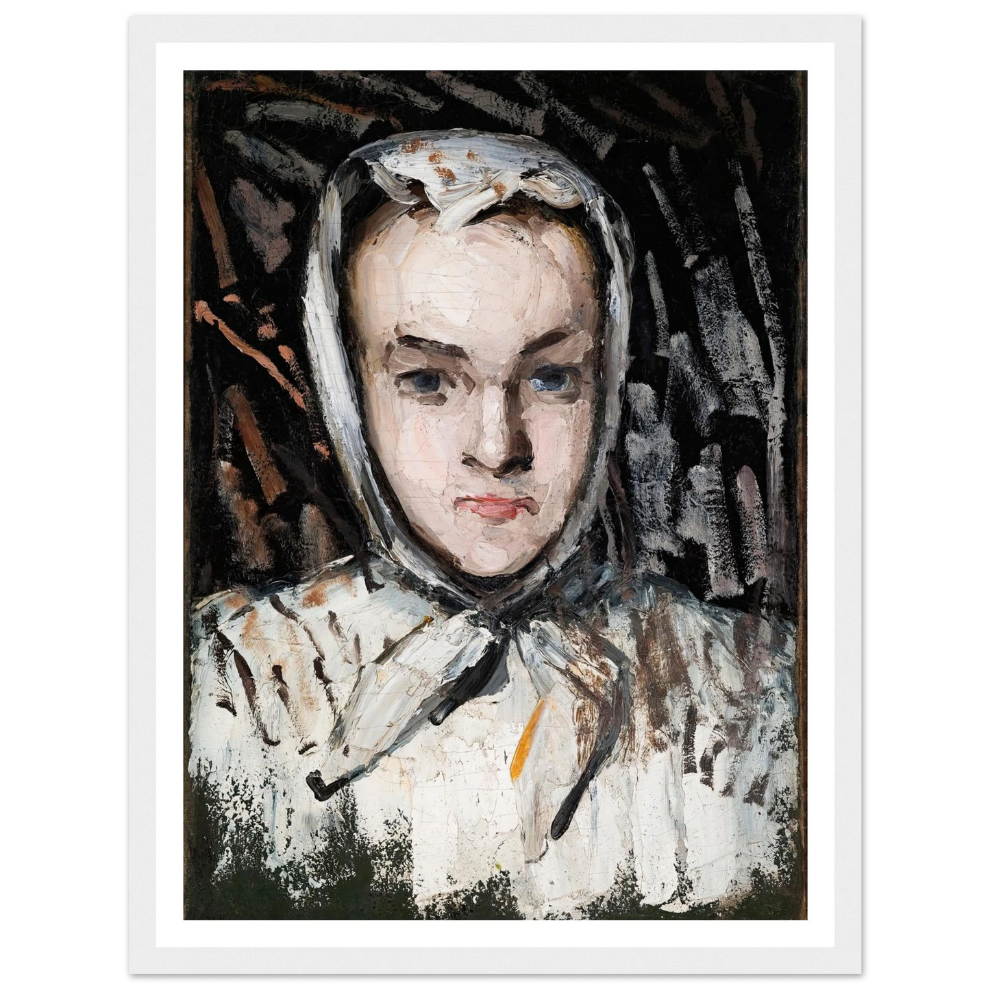 Marie Cézanne, the Artist’s Sister (1866–67) Art Print | Paul Cezanne - Framed Poster - 30x40 cm / 12x16″ - Black frame