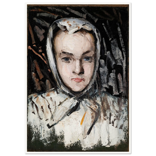 Marie Cézanne, the Artist’s Sister (1866–67) Art Print | Paul Cezanne - Framed Poster - 30x40 cm / 12x16″ - Black frame