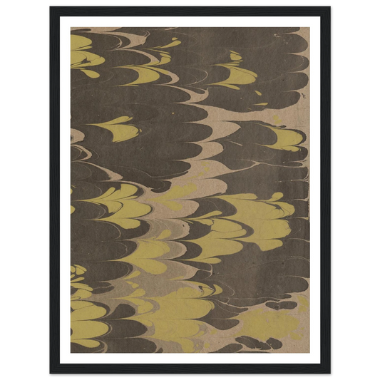 Marmorpapier (1890) Art Print | Anker Kyster - Framed Poster - 30x40 cm / 12x16″ - Black frame