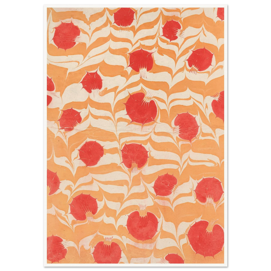 Marmorpapier (1900 - 1921) Art Print | Franz Weisse - Framed Poster - 30x40 cm / 12x16″ - Black frame