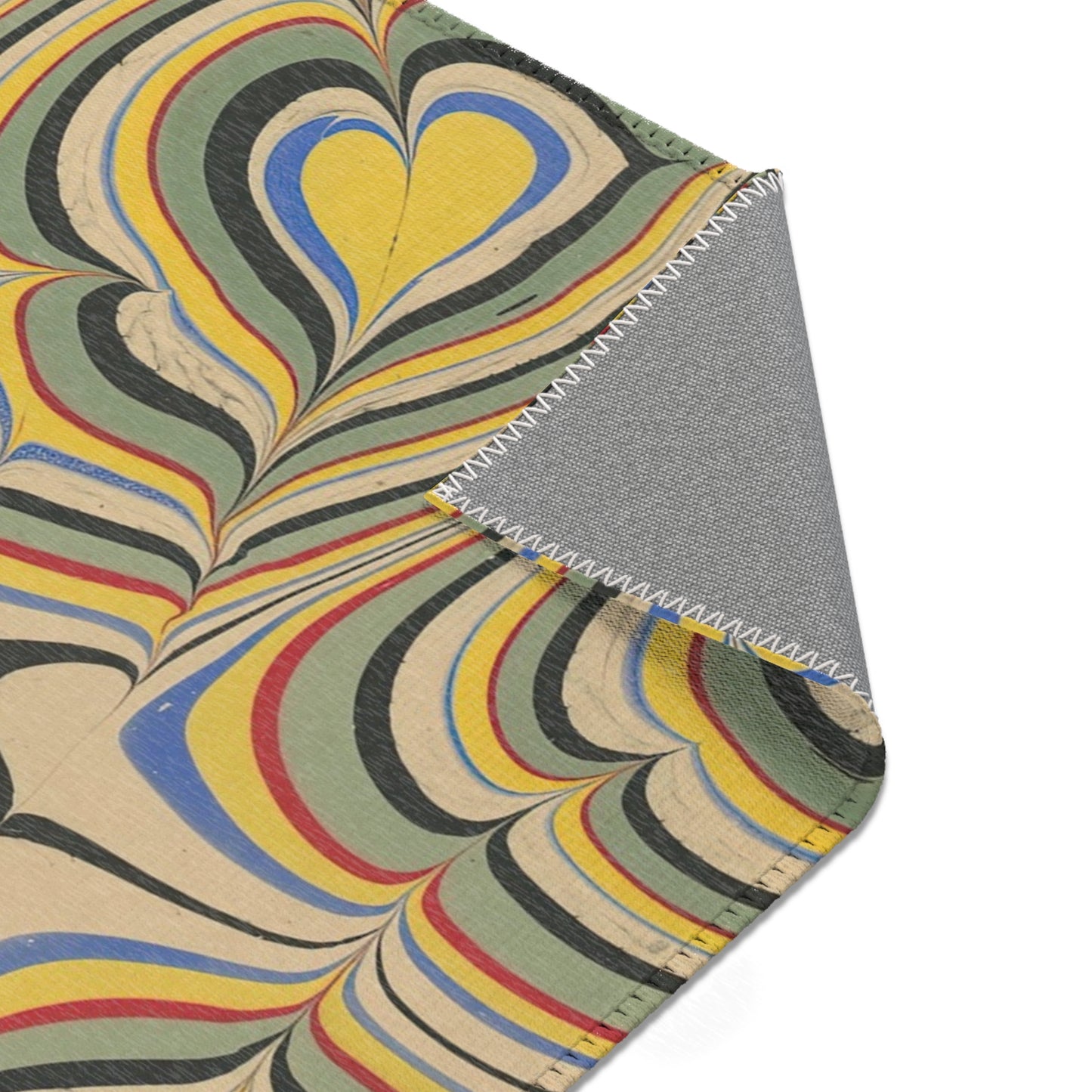 Marmorpapier (1900 - 1921) Rug | Franz Weisse - - 36" × 24" - 