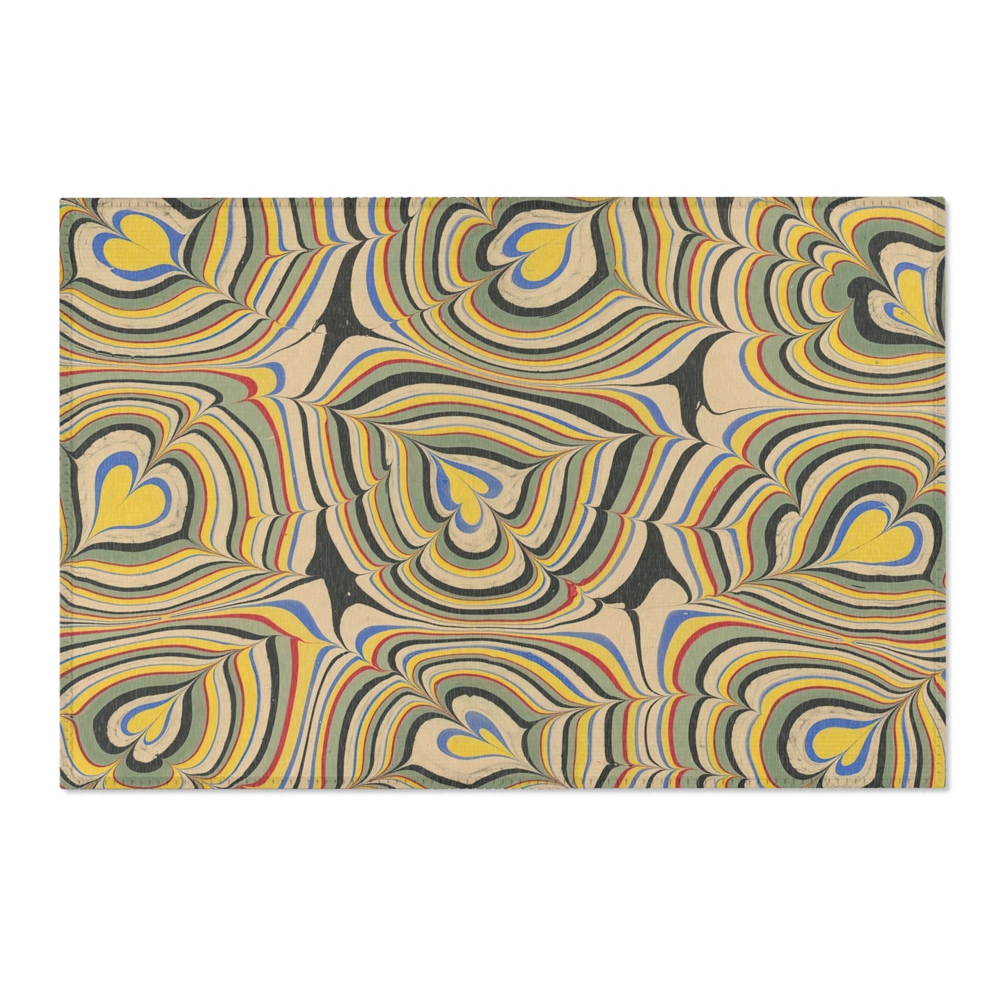 Marmorpapier (1900 - 1921) Rug | Franz Weisse - - 36" × 24" - 