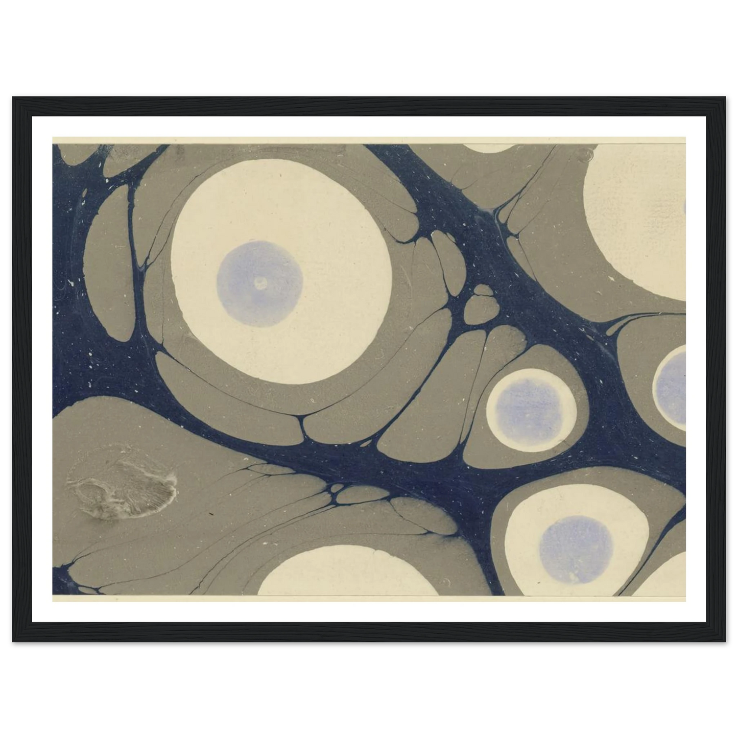 Marmorpapier (1903 - 1907) Art Print | Josef Hoffmann - Framed Poster - 30x40 cm / 12x16″ - Black frame