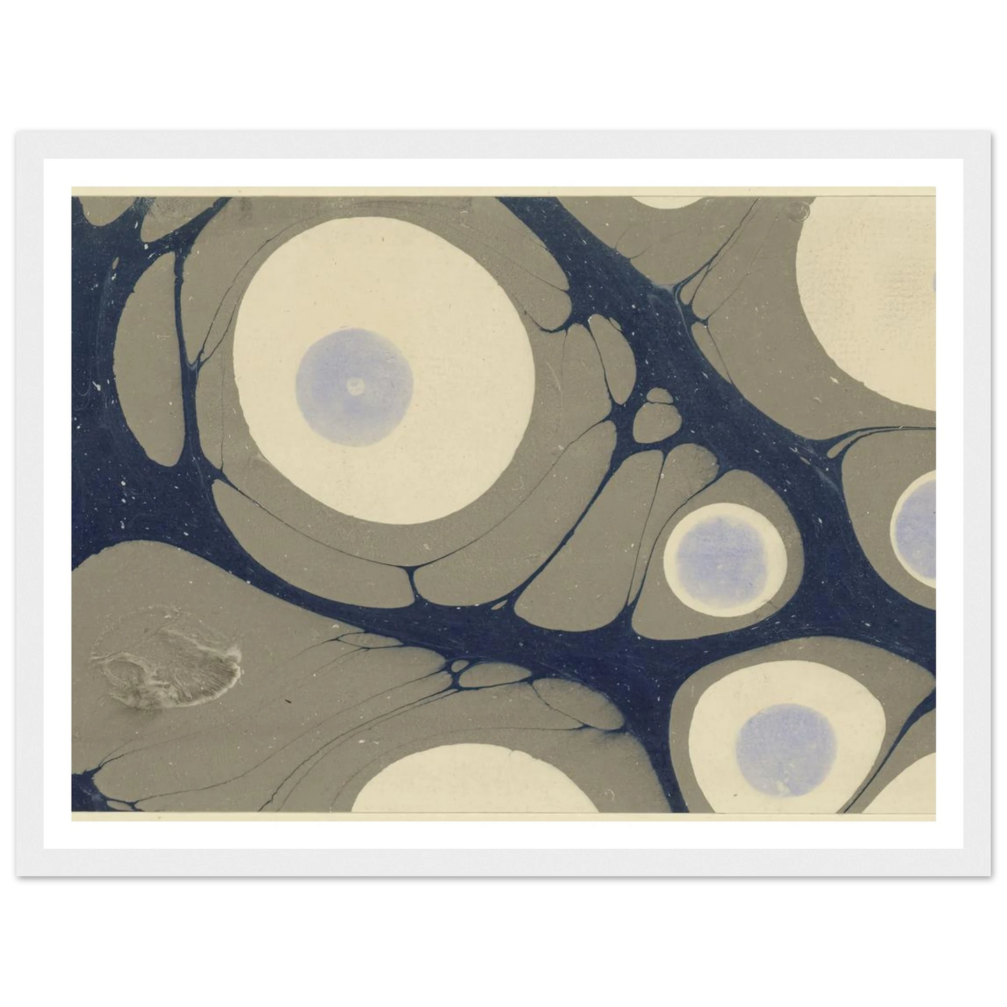 Marmorpapier (1903 - 1907) Art Print | Josef Hoffmann - Framed Poster - 30x40 cm / 12x16″ - Black frame