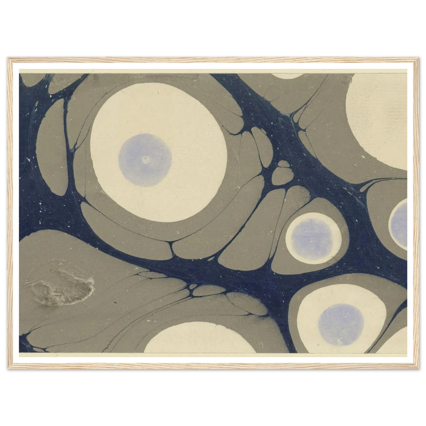 Marmorpapier (1903 - 1907) Art Print | Josef Hoffmann - Framed Poster - 30x40 cm / 12x16″ - Black frame