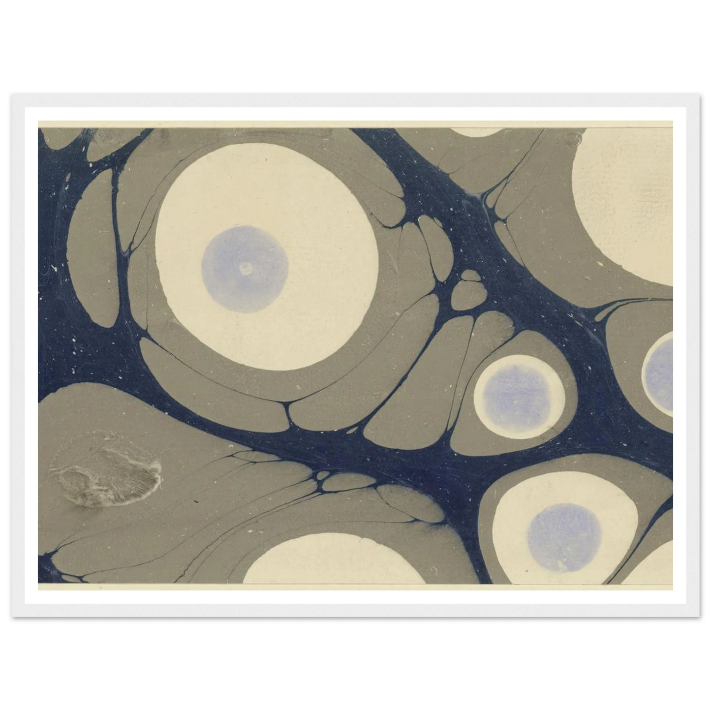 Marmorpapier (1903 - 1907) Art Print | Josef Hoffmann - Framed Poster - 30x40 cm / 12x16″ - Black frame