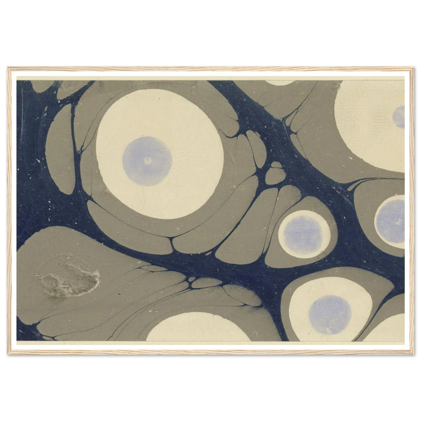 Marmorpapier (1903 - 1907) Art Print | Josef Hoffmann - Framed Poster - 30x40 cm / 12x16″ - Black frame