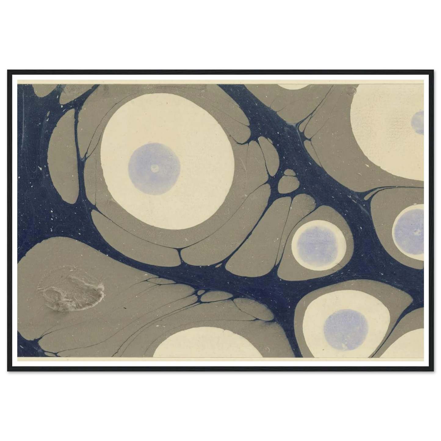 Marmorpapier (1903 - 1907) Art Print | Josef Hoffmann - Framed Poster - 30x40 cm / 12x16″ - Black frame