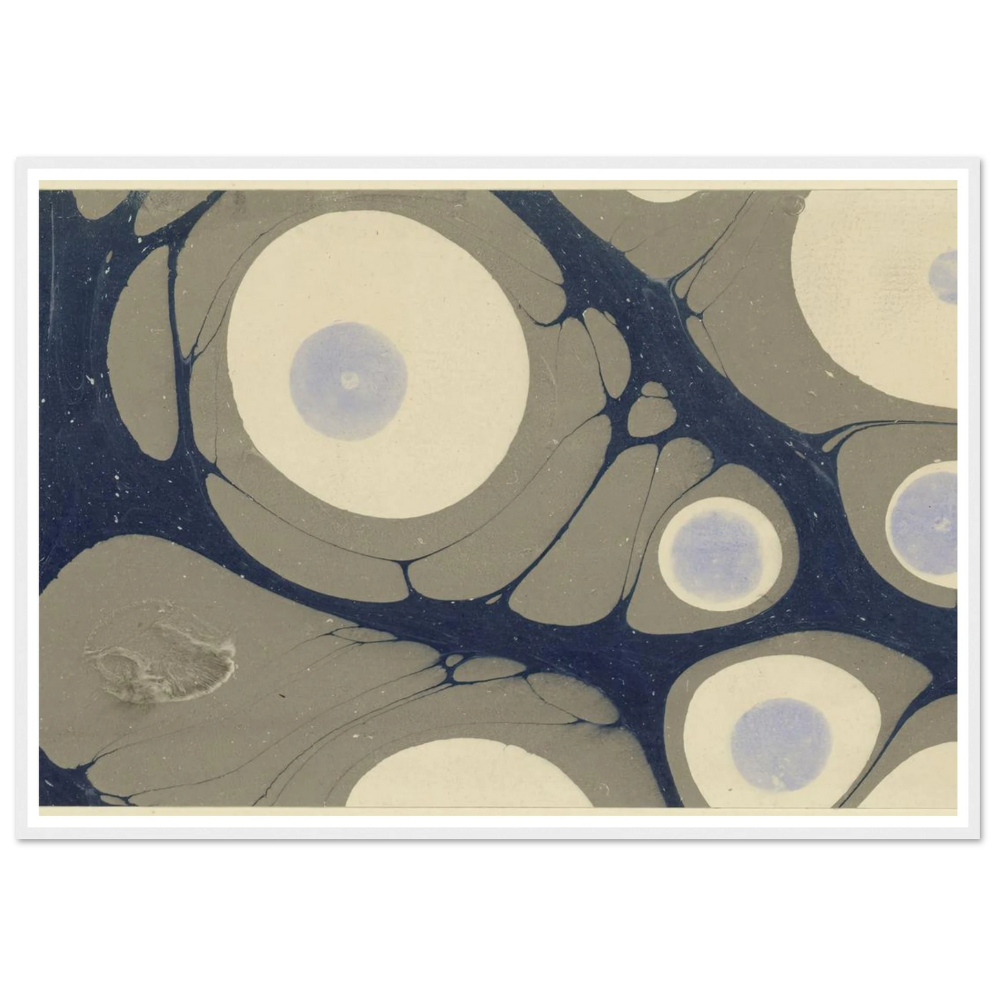 Marmorpapier (1903 - 1907) Art Print | Josef Hoffmann - Framed Poster - 30x40 cm / 12x16″ - Black frame