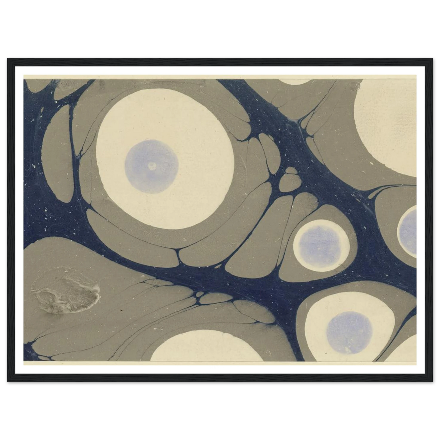 Marmorpapier (1903 - 1907) Art Print | Josef Hoffmann - Framed Poster - 30x40 cm / 12x16″ - Black frame