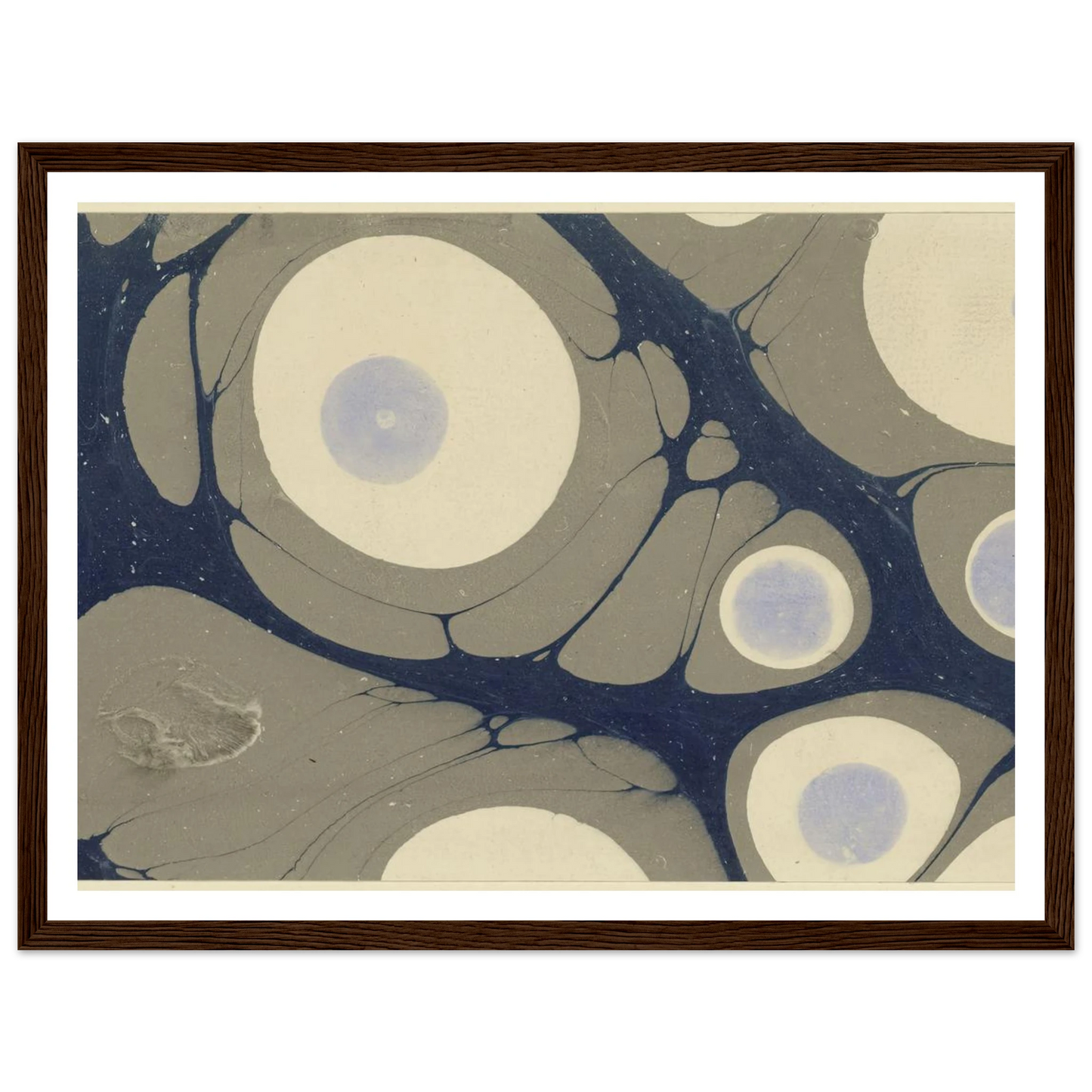 Marmorpapier (1903 - 1907) Art Print | Josef Hoffmann - Framed Poster - 30x40 cm / 12x16″ - Black frame