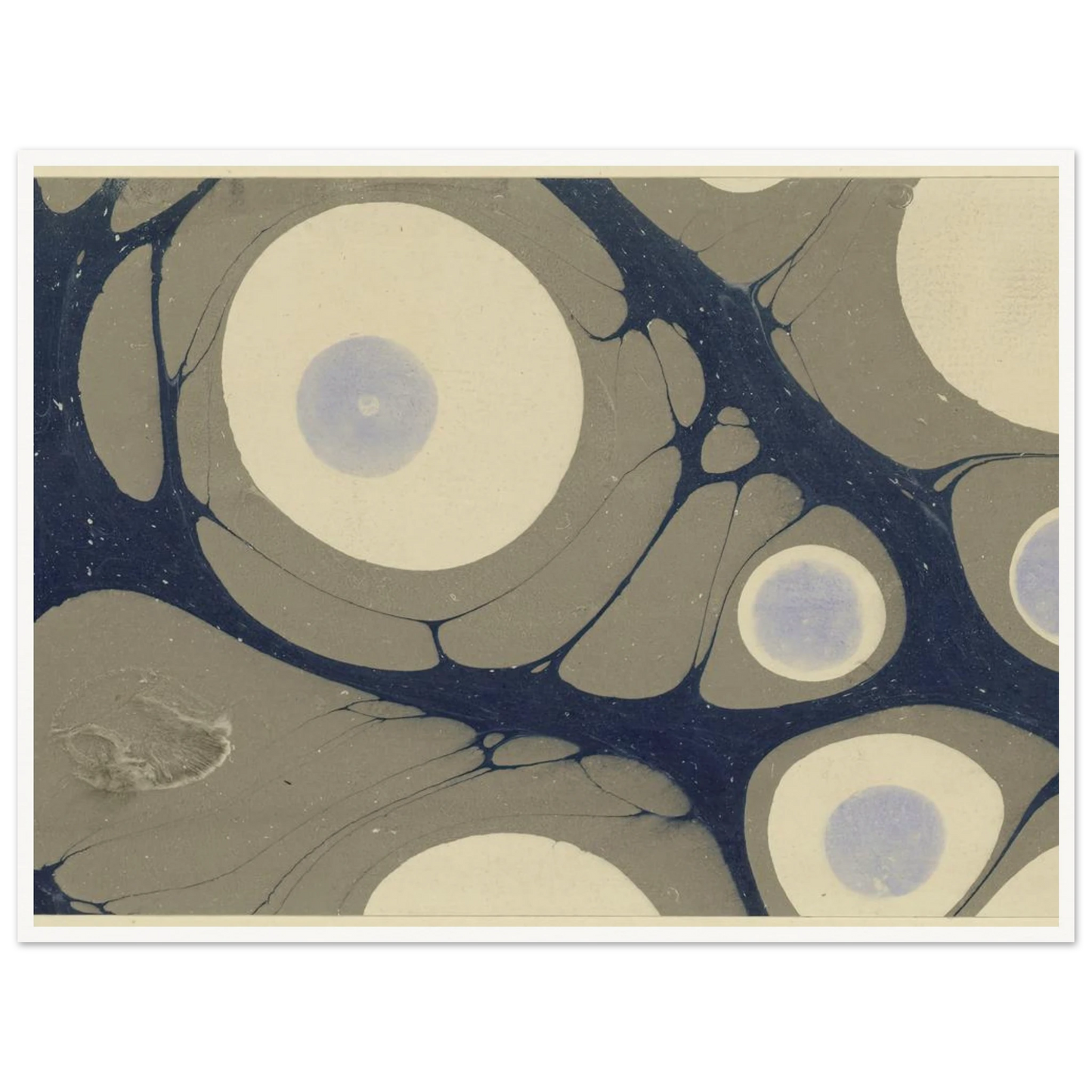 Marmorpapier (1903 - 1907) Art Print | Josef Hoffmann - Framed Poster - 30x40 cm / 12x16″ - Black frame