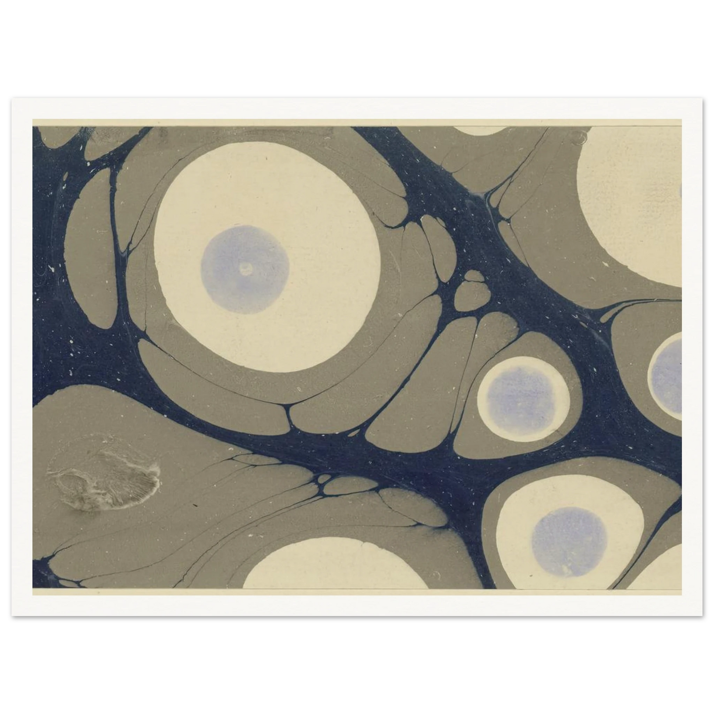 Marmorpapier (1903 - 1907) Art Print | Josef Hoffmann - Framed Poster - 30x40 cm / 12x16″ - Black frame