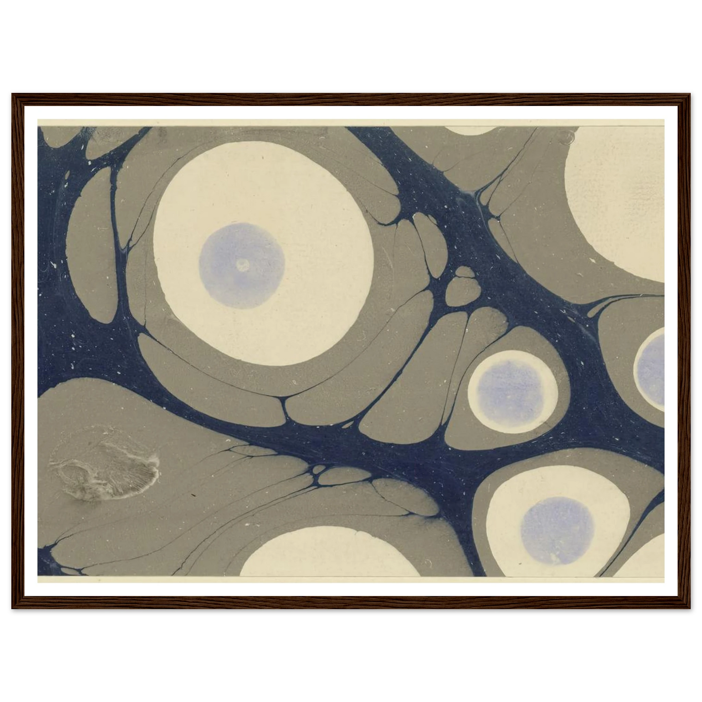 Marmorpapier (1903 - 1907) Art Print | Josef Hoffmann - Framed Poster - 30x40 cm / 12x16″ - Black frame