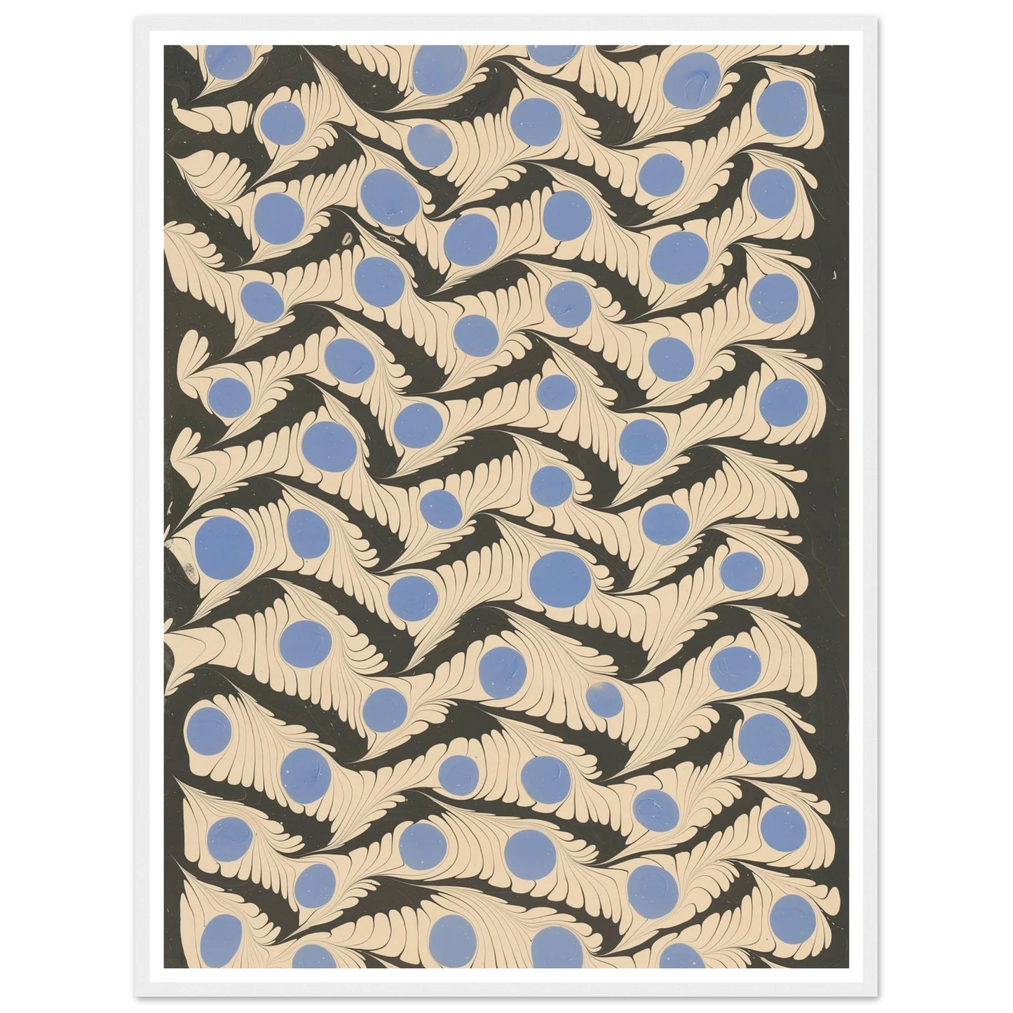 Marmorpapier (1911) Art Print | Franz Weisse - Framed Poster - 30x40 cm / 12x16″ - Black frame