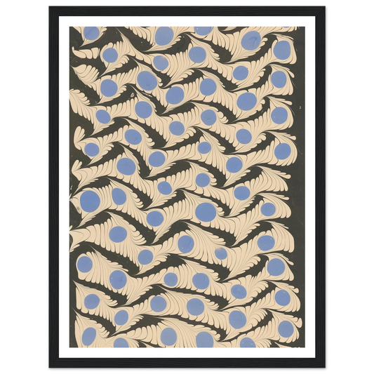 Marmorpapier (1911) Art Print | Franz Weisse - Framed Poster - 30x40 cm / 12x16″ - Black frame
