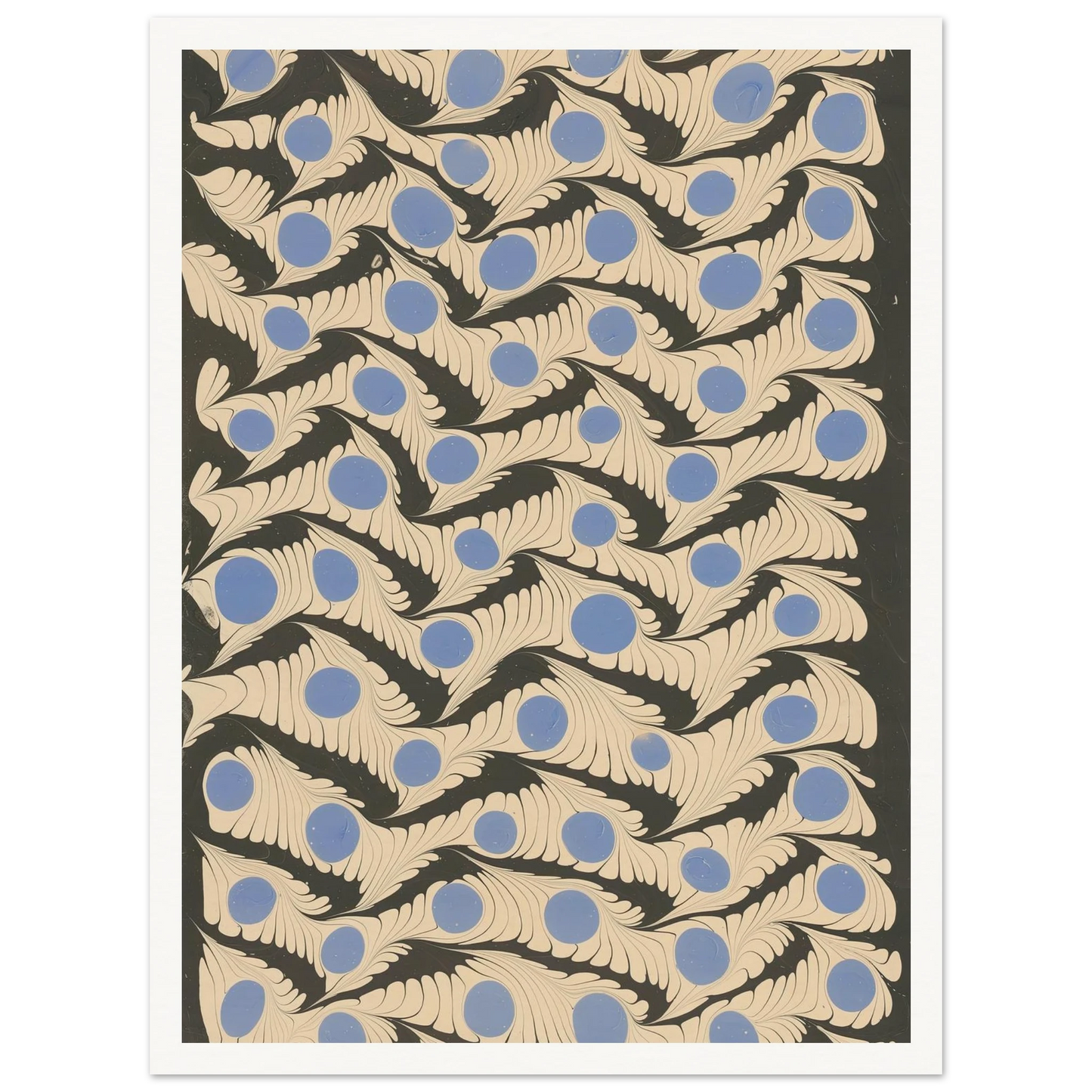 Marmorpapier (1911) Art Print | Franz Weisse - Framed Poster - 30x40 cm / 12x16″ - Black frame