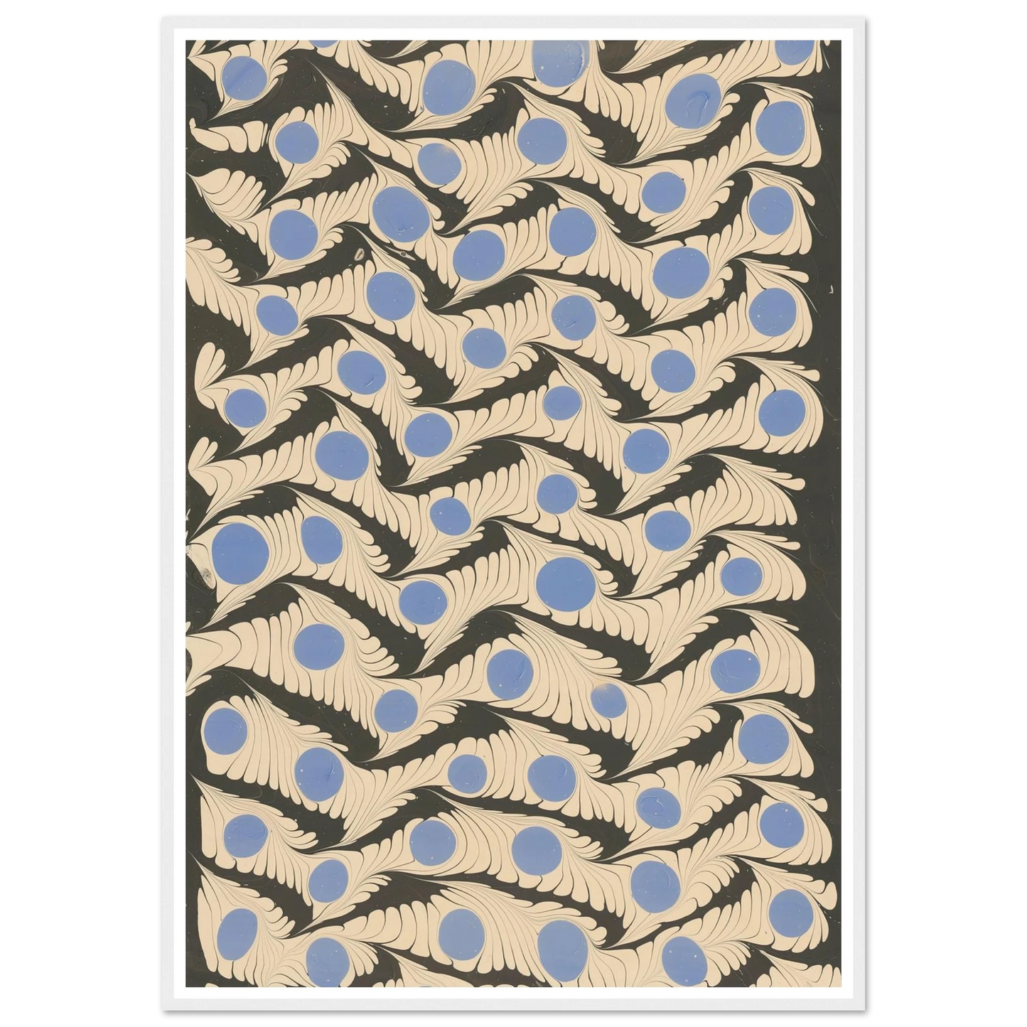 Marmorpapier (1911) Art Print | Franz Weisse - Framed Poster - 30x40 cm / 12x16″ - Black frame