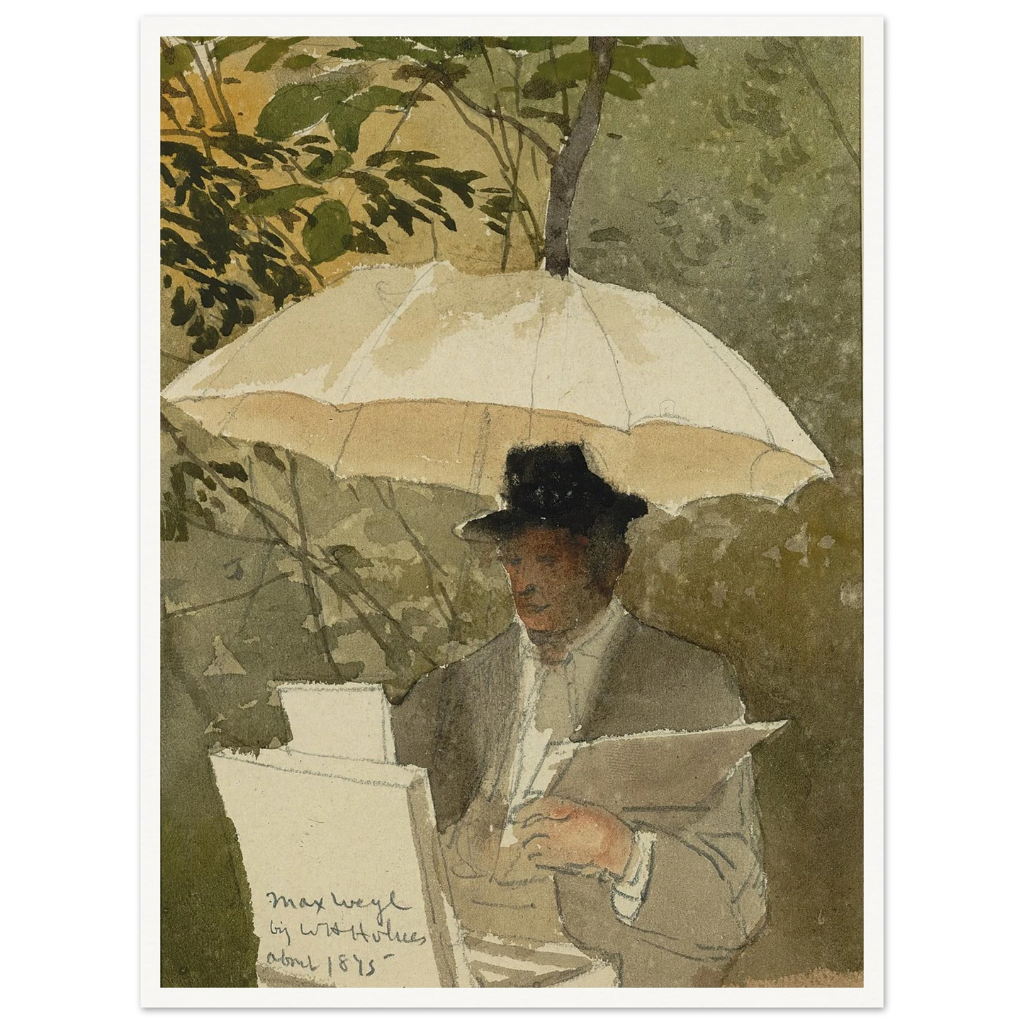 Max Weyl (ca. 1875) Art Print | William Henry Holmes - Framed Poster - 30x40 cm / 12x16″ - Black frame