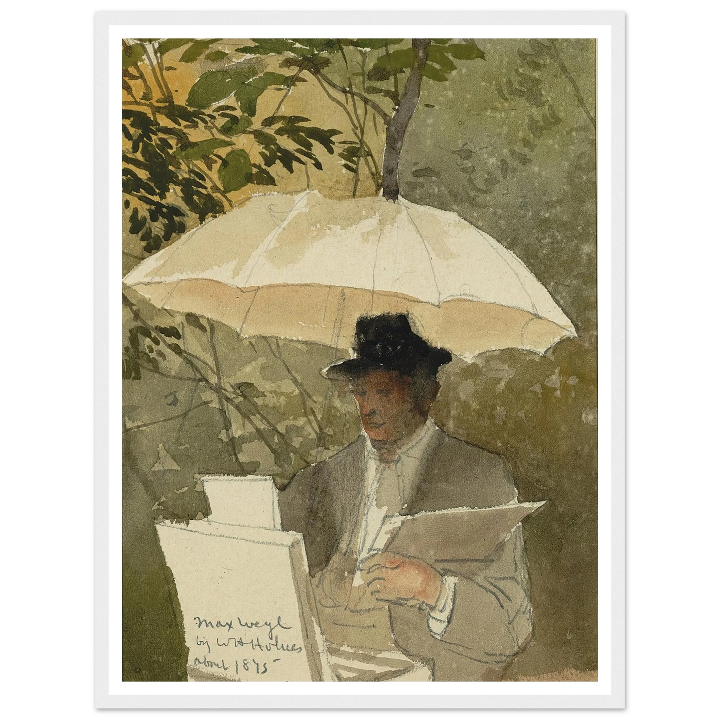 Max Weyl (ca. 1875) Art Print | William Henry Holmes - Framed Poster - 30x40 cm / 12x16″ - Black frame