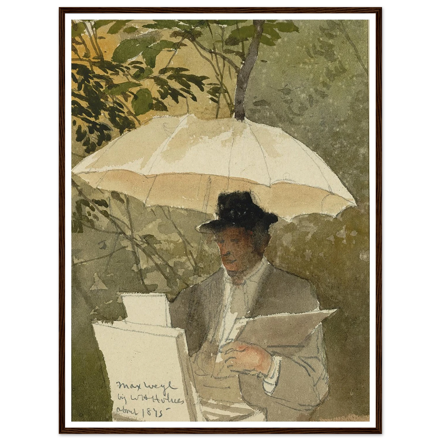 Max Weyl (ca. 1875) Art Print | William Henry Holmes - Framed Poster - 30x40 cm / 12x16″ - Black frame