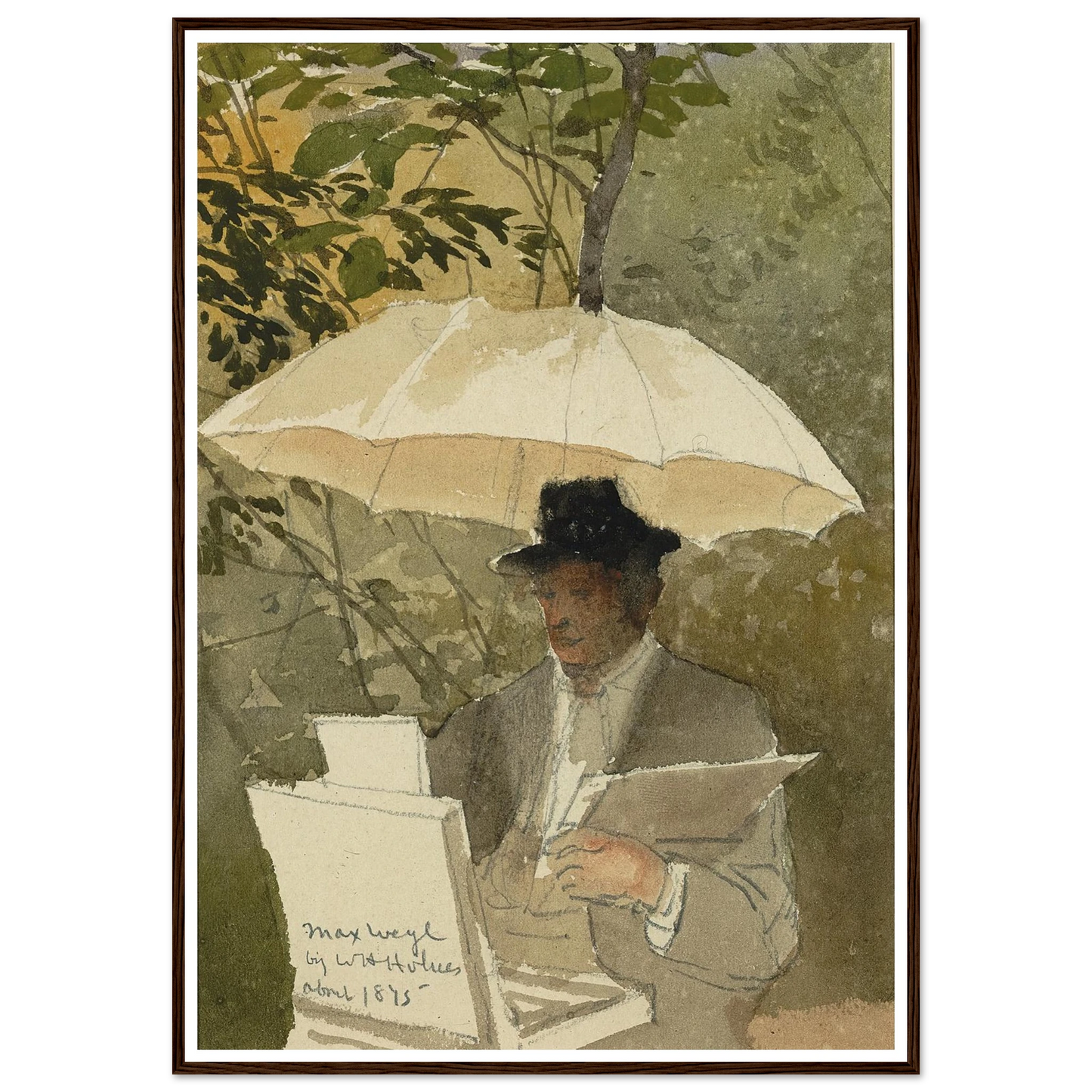 Max Weyl (ca. 1875) Art Print | William Henry Holmes - Framed Poster - 30x40 cm / 12x16″ - Black frame