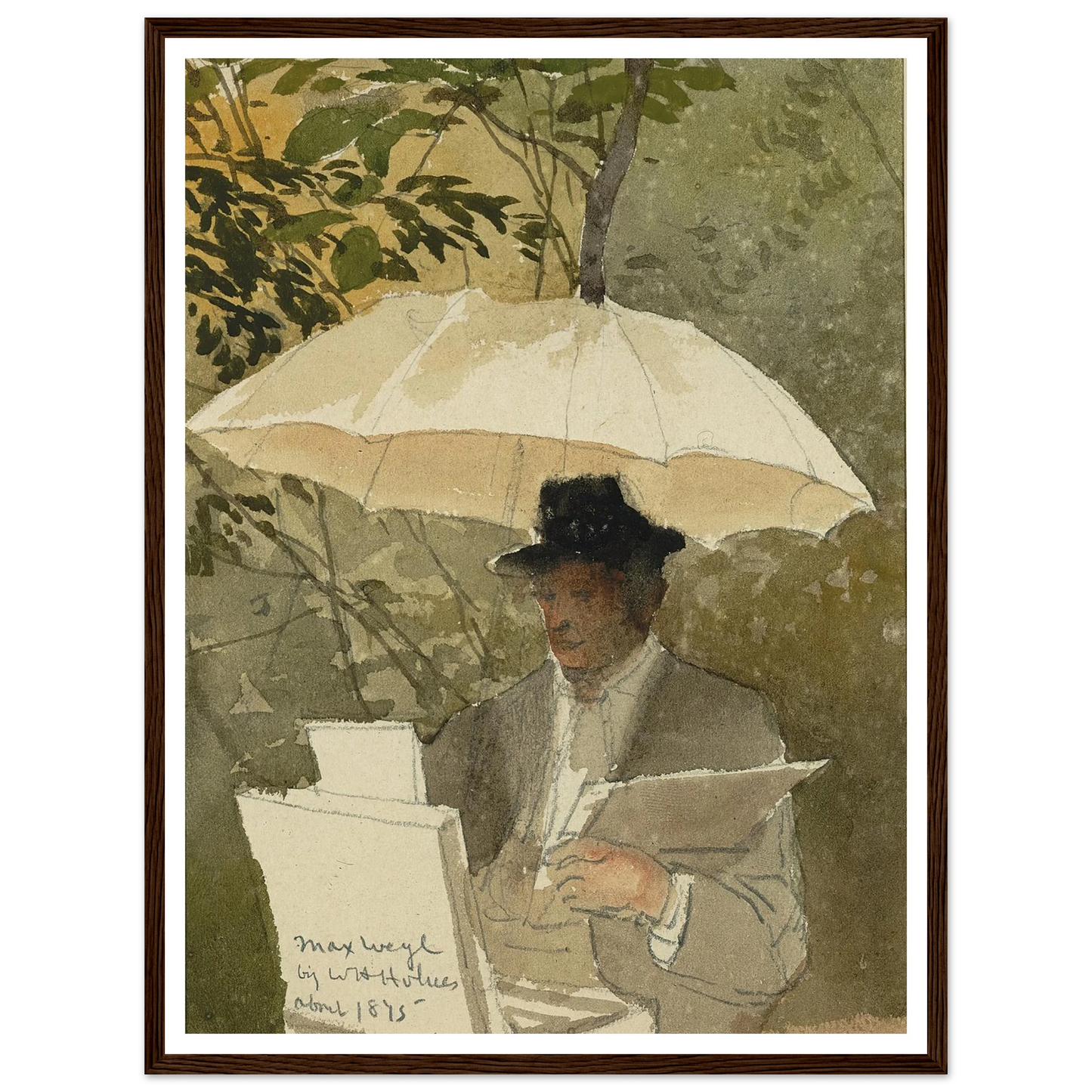 Max Weyl (ca. 1875) Art Print | William Henry Holmes - Framed Poster - 30x40 cm / 12x16″ - Black frame