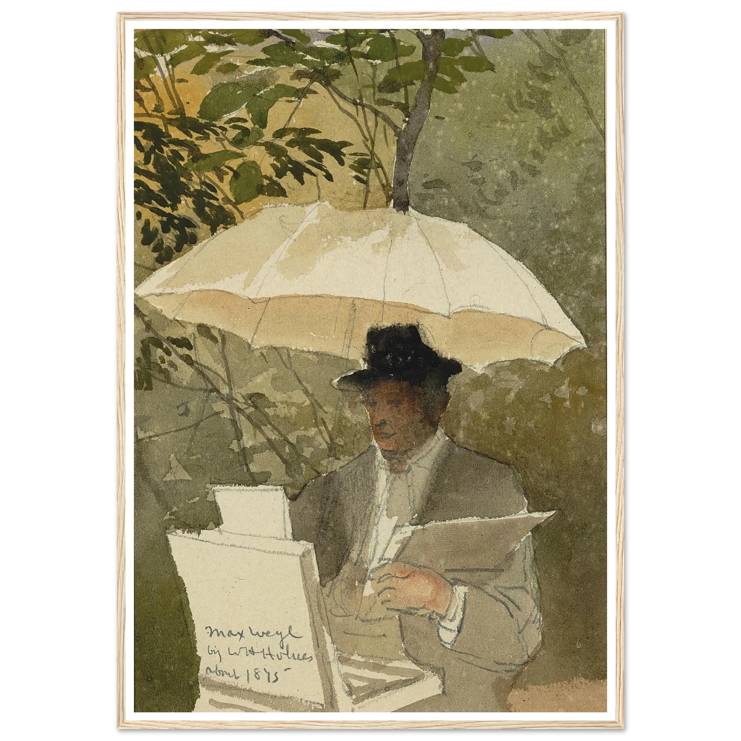 Max Weyl (ca. 1875) Art Print | William Henry Holmes - Framed Poster - 30x40 cm / 12x16″ - Black frame