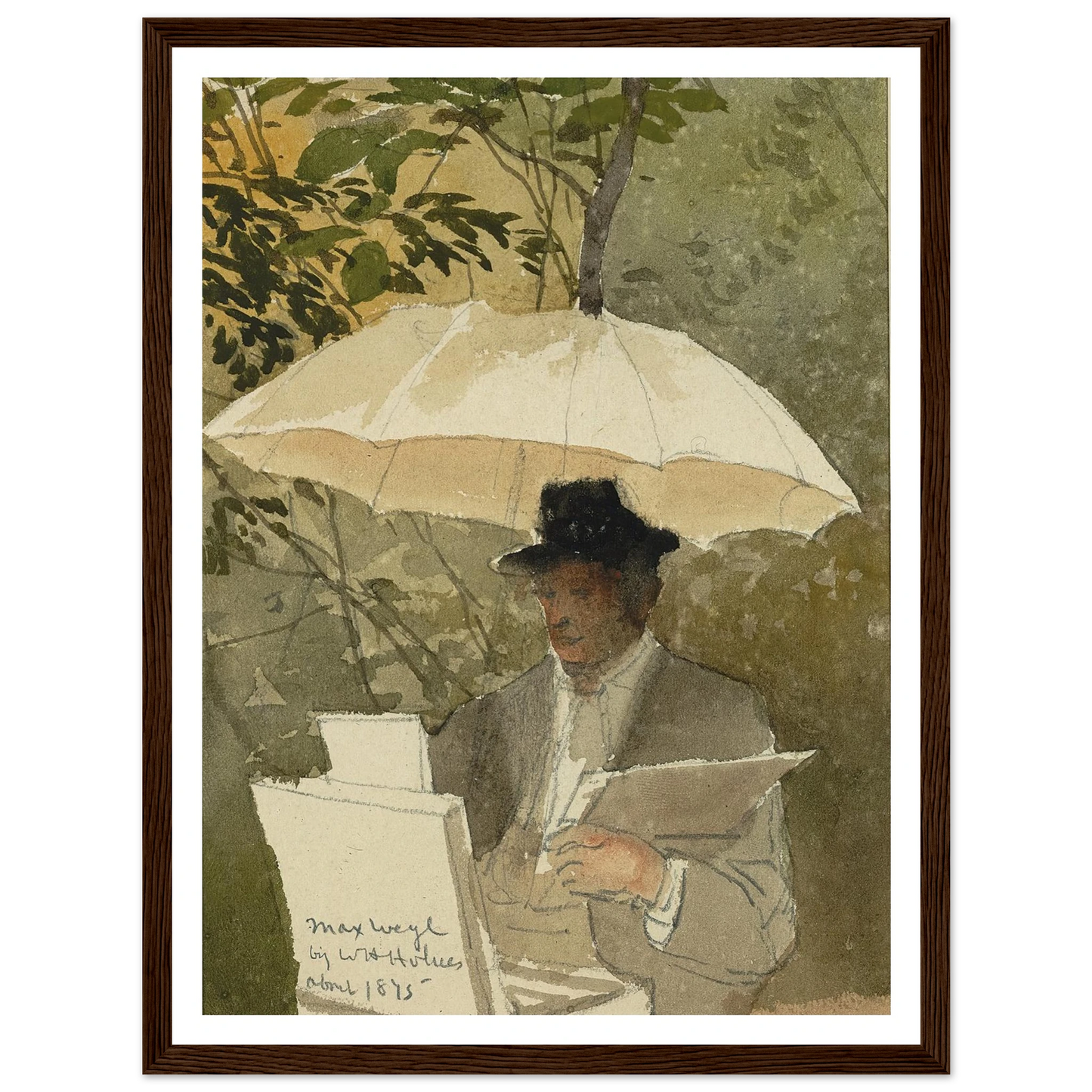 Max Weyl (ca. 1875) Art Print | William Henry Holmes - Framed Poster - 30x40 cm / 12x16″ - Black frame