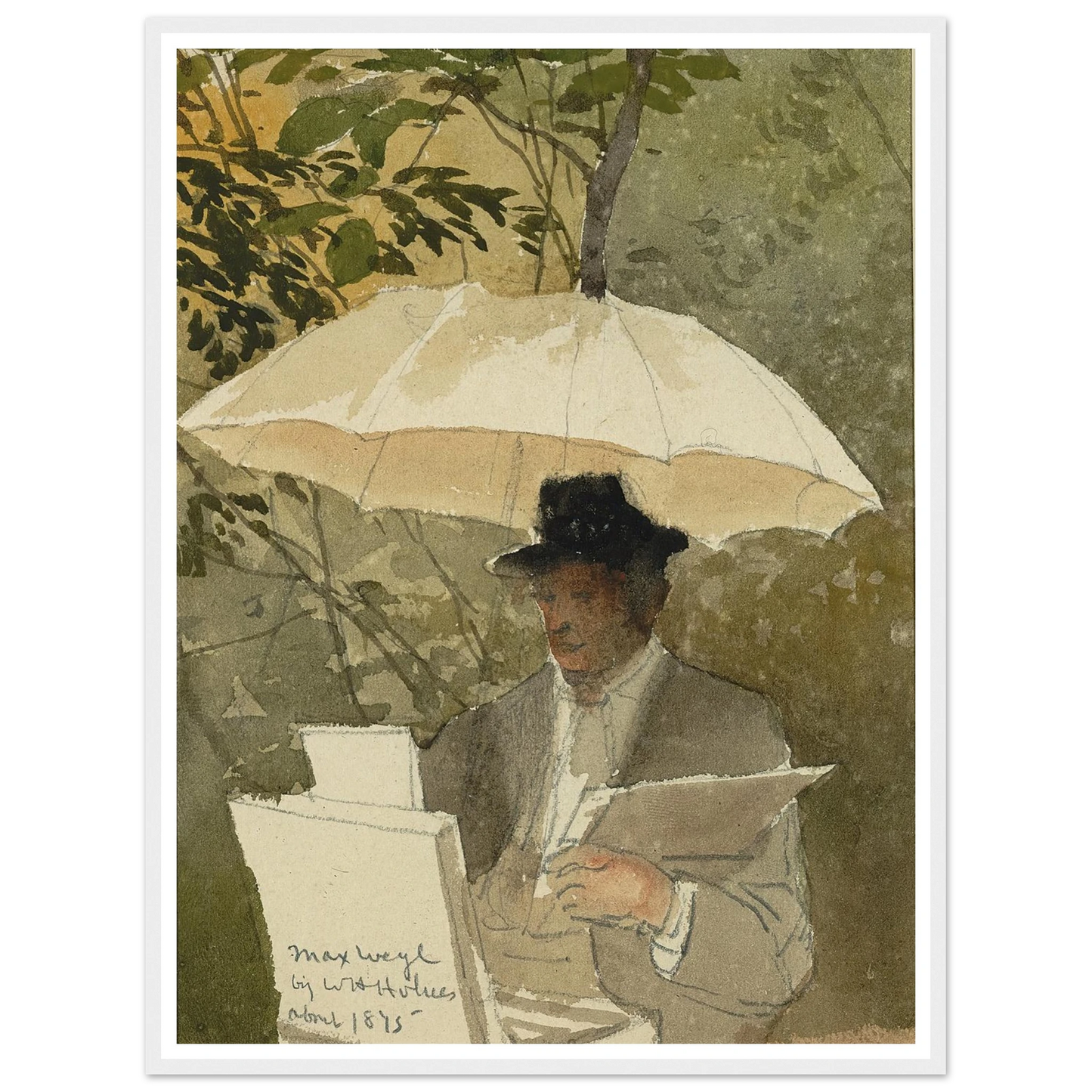 Max Weyl (ca. 1875) Art Print | William Henry Holmes - Framed Poster - 30x40 cm / 12x16″ - Black frame