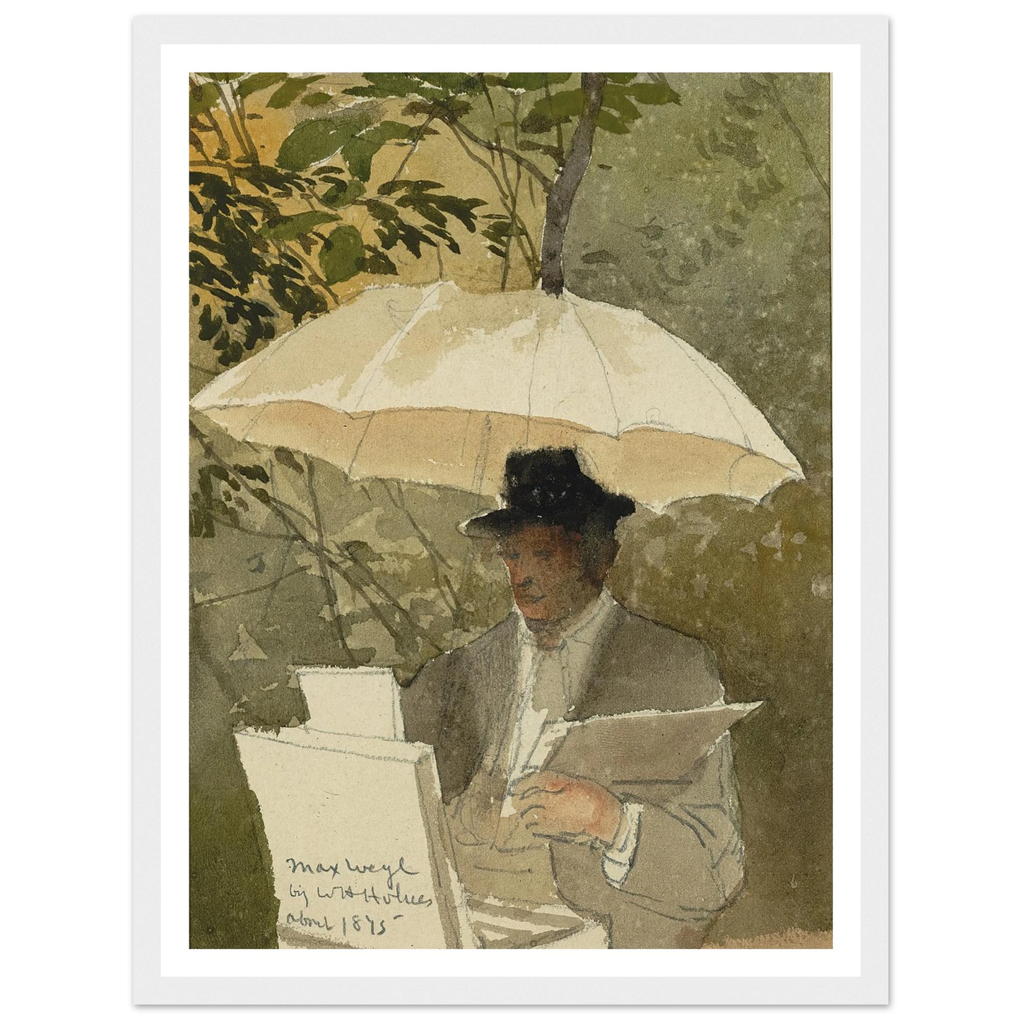 Max Weyl (ca. 1875) Art Print | William Henry Holmes - Framed Poster - 30x40 cm / 12x16″ - Black frame