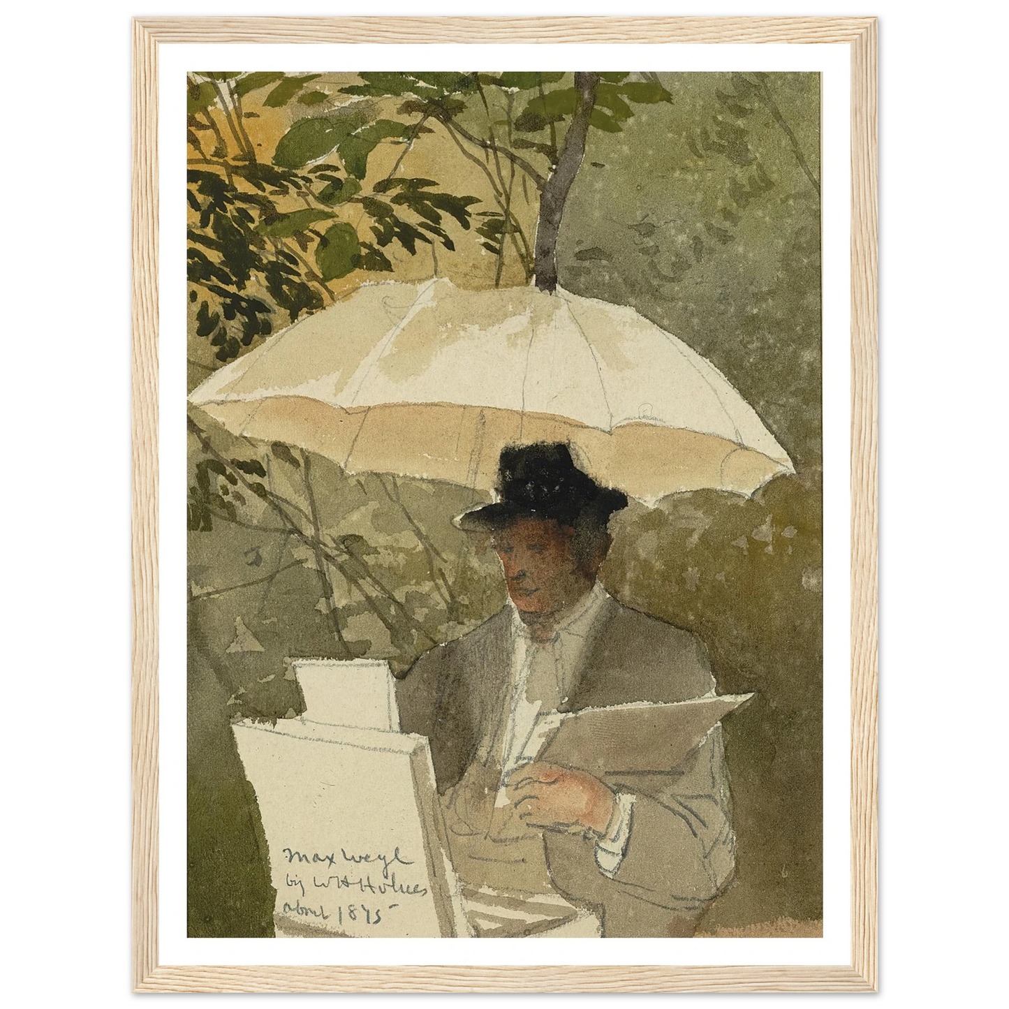 Max Weyl (ca. 1875) Art Print | William Henry Holmes - Framed Poster - 30x40 cm / 12x16″ - Black frame